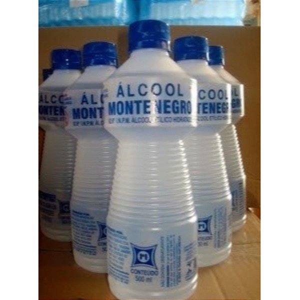 ALCOOL MONTENEGRO LIQ. HIDRATADO 92,8 INPM 500 ML