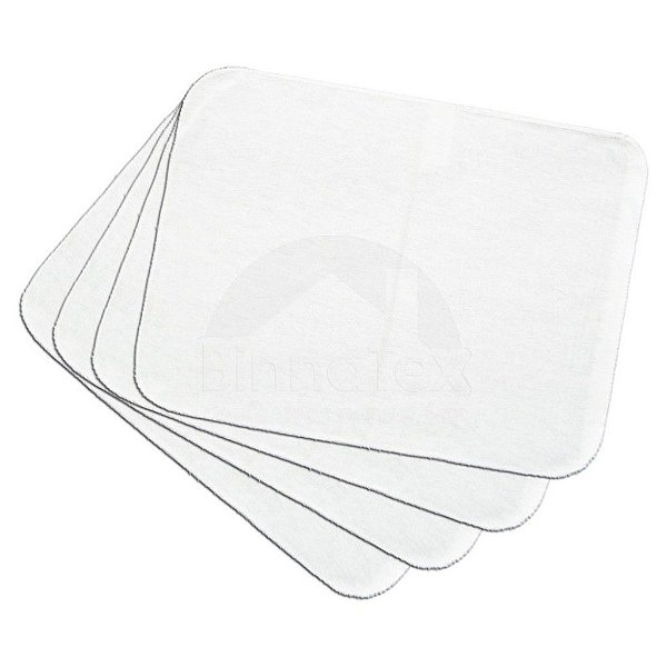 FLANELA BRANCA PONTUAL 38 X 58 CM GRANDE