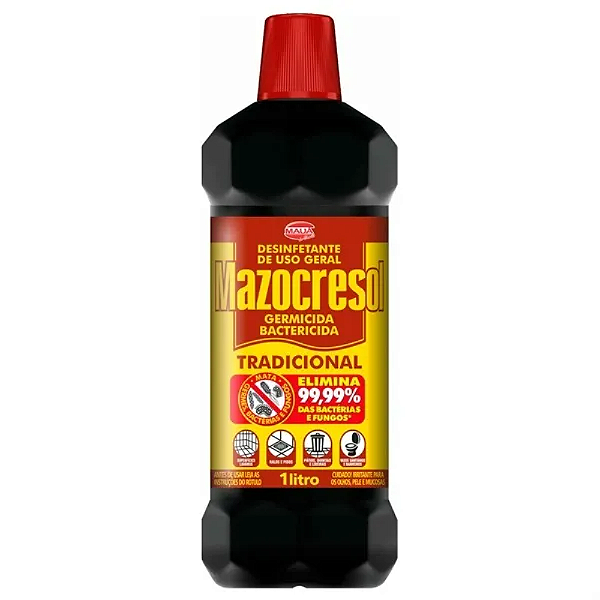 DESINFETANTE MAZOCRESOL USO GERAL PET 01 LITRO