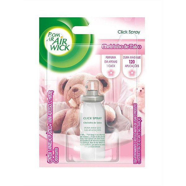 BOM AR CLICK SPRAY TALCO REFIL 12 ML