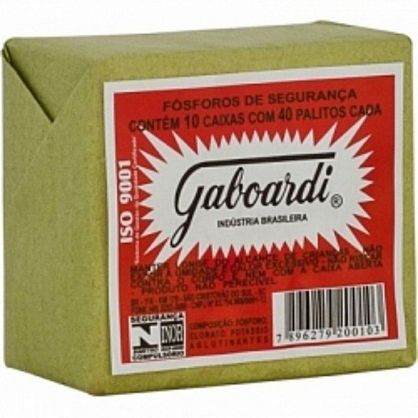 FOSFORO GABOARDI COM 10 X 40 UNIDADES