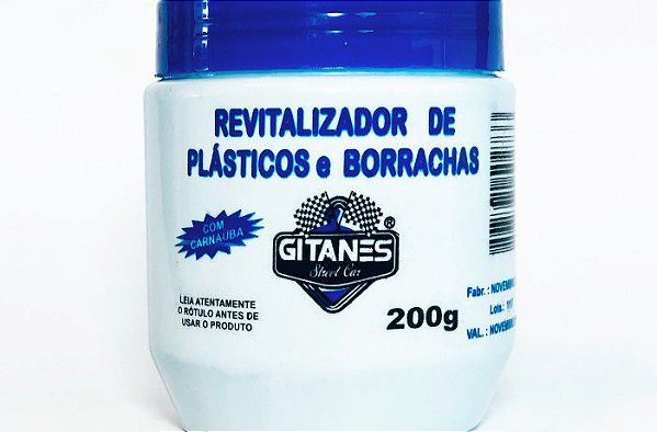 REVITALIZADOR DE PLASTICO E BORRACHA GITANES 200 GRAMAS