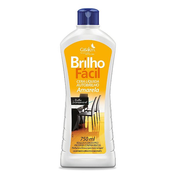 CERA BRILHO FACIL AMARELA 750 ML