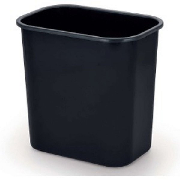 CESTO RETANGULAR JSN PRETO 12 LITROS PLASTICO