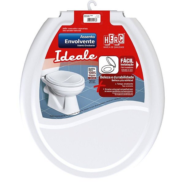 ASSENTO SANITARIO  IDEALE BRANCO HERC  -  REF 3385