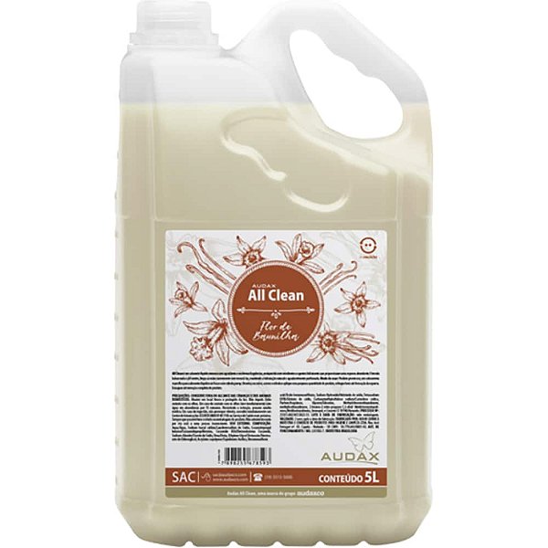 AUDAX CLEAN SABONETE FLOR DE BAUNILHA 05 LITROS