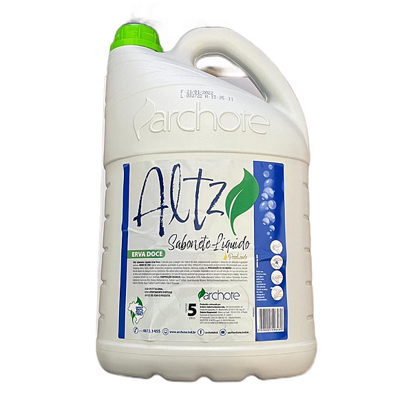 ARCHOTE ALTZ SABONETE LIQUIDO PEROLIZADO ERVA DOCE 05 LITROS