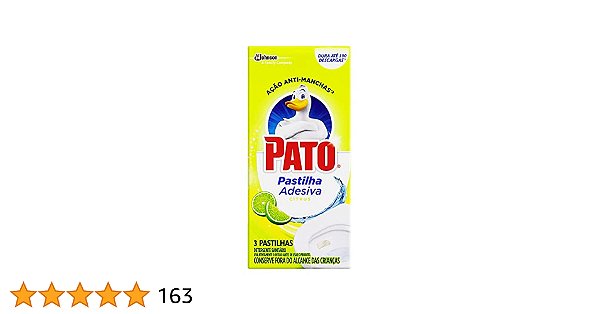 PASTILHA ADESIVA PATO CITRUS COM 03 UNIDADES