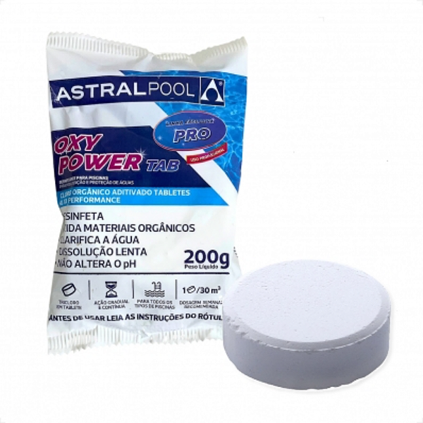 FLUIDRA OXYPOWER TABLETE ASTRALPOOL 200 GRAMAS