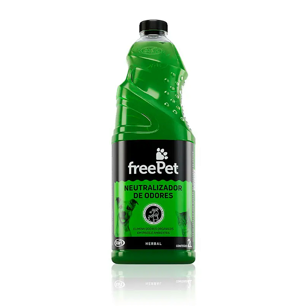 FREE PET NEUTRALIZADOR DE ODORES HERBAL 02 LITROS