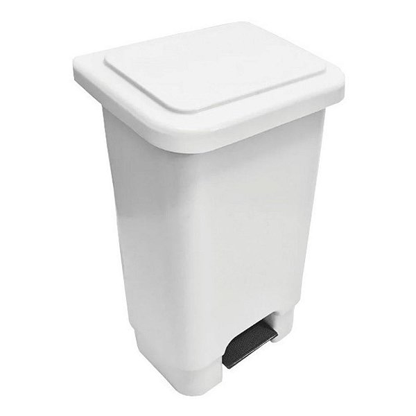 LAR LIXEIRA 15 LTS COM PEDAL BRANCA
