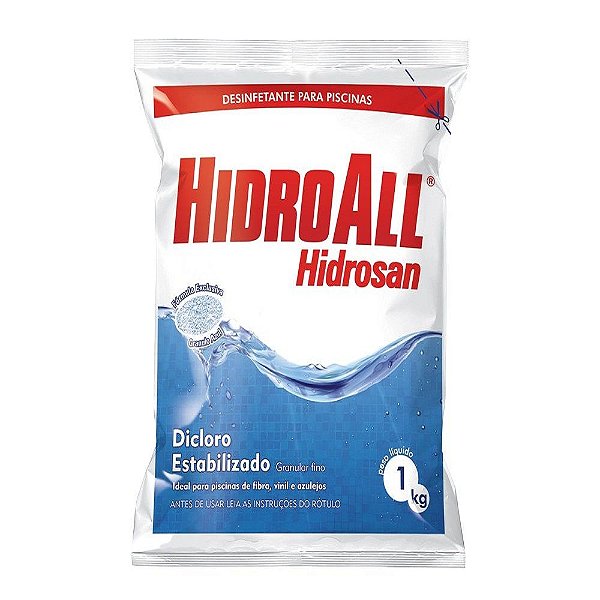 HIDROALL PISCINAS CLORO GRANULADO HIDROSAN PLUS 01 KG