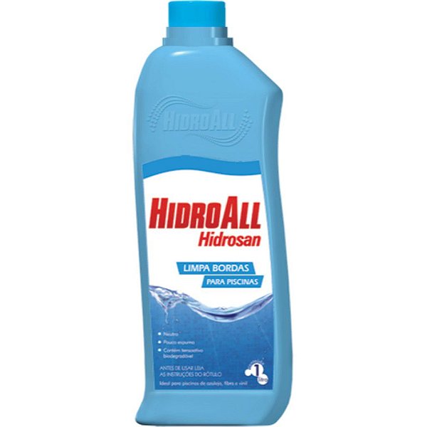 HIDROALL PISCINAS LIMPA BORDA HIDROSAN 01 LITRO