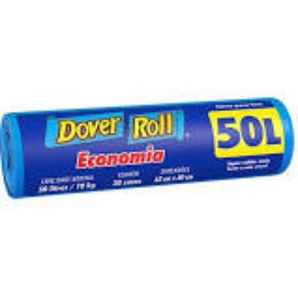 SACO LIXO DOVER ROLL EC. 50 LITROS C/ 30 UNID. REF