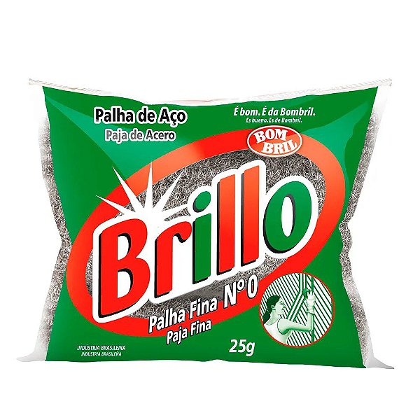 PALHA DE ACO BRILLO BOM BRIL N.0 25 GRAMAS