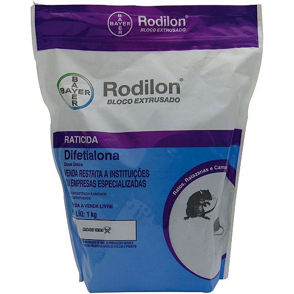 RATICIDA RODILON BLOCO EXTRUSADO BAYER
