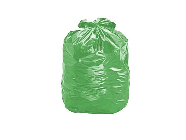 SACO PARA LIXO VERDE 20 LTS COM 100 UNIDADES