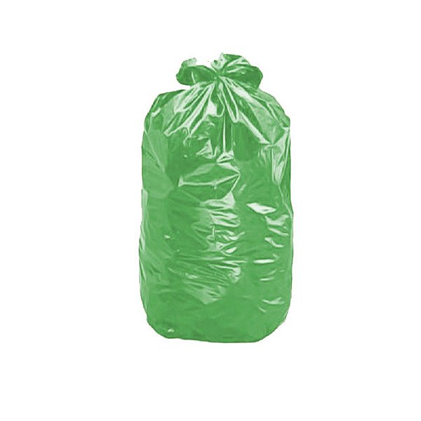 SACO PARA LIXO VERDE 200 LITROS COM 100 UNIDADES
