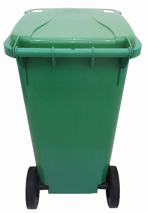 LAR CONTENTOR DE LIXO 120 LITROS VERDE