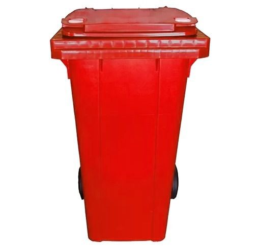 LAR CONTENTOR DE LIXO 120 LITROS VERMELHO