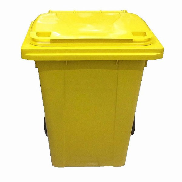 LAR CONTENTOR DE LIXO 120 LITROS AMARELO