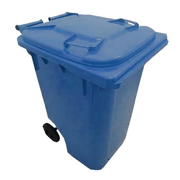 LAR CONTENTOR DE LIXO 240 LITROS AZUL