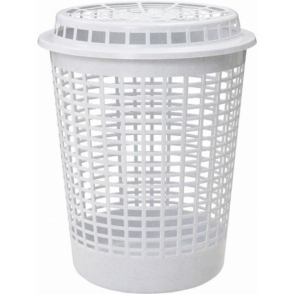 CESTO ARQPLAST TELADO COM TAMPA 60 LITROS BRANCO