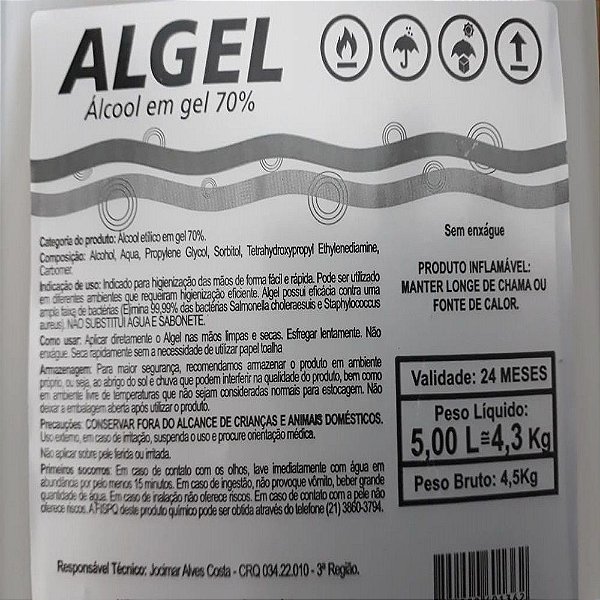 TEX TEXGEL TRADICIONAL 05 LITROS -  4,35 KG