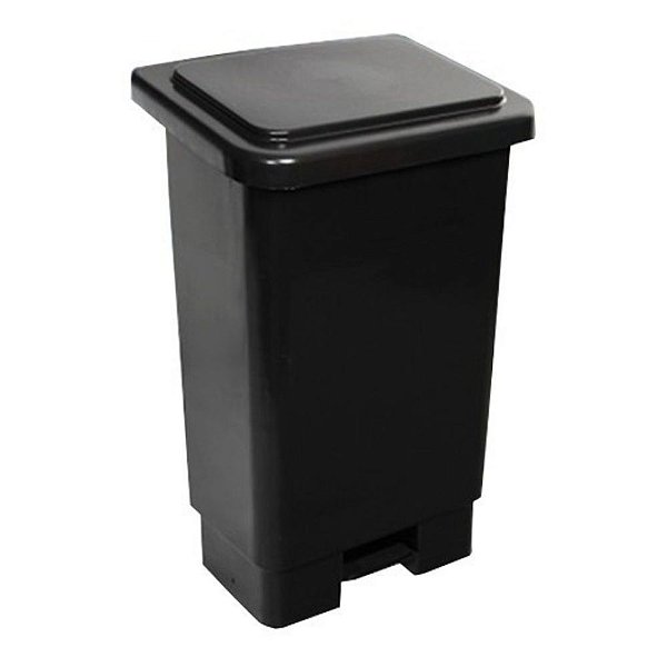 LAR LIXEIRA 15 LTS COM PEDAL PRETA