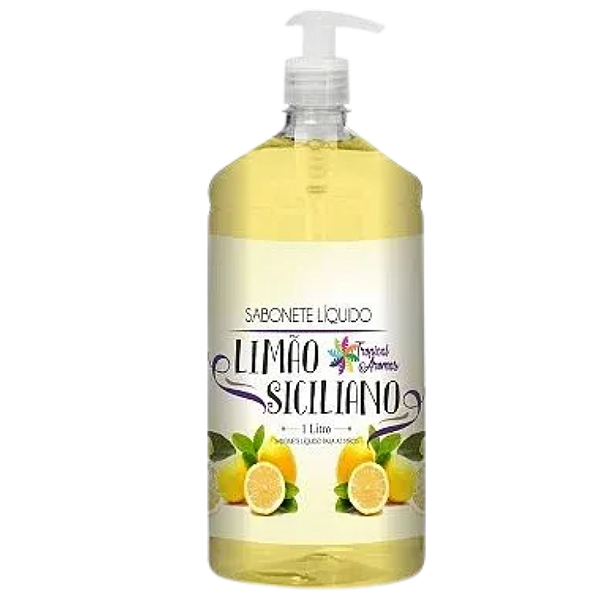 SABONETE LIQUIDO 1000 ML COM VALVULA TROPICAL - LIMAO SICILIANO