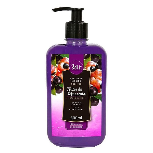 SABONETE LIQUIDO LUPELL BELIT PREMIUM FRUTOS AMAZONIA 500 ML