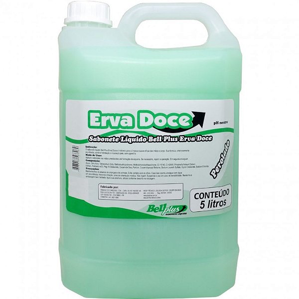 BELL PLUS SABONETE LIQUIDO ERVA DOCE 05 LITROS
