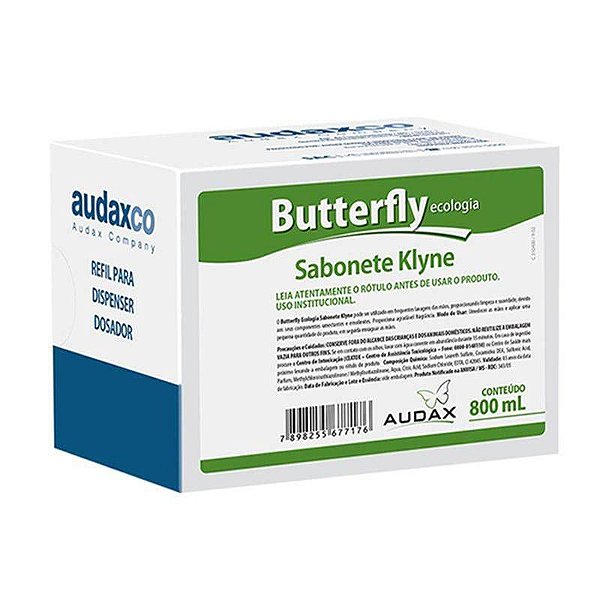 AUDAX BUTTERFLY SABONETE KLYNE ERVA DOCE 800 ML