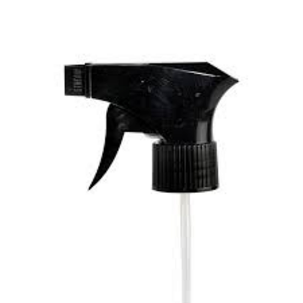 GATILHO DE SPRAY PULVERIZADOR (REF.28/410,FTA-01,COM TUBO DE  27 CM) PRETO - NOBRE
