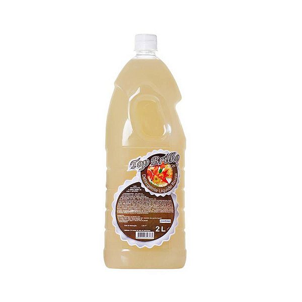 TOP BRILHO DETERGENTE LIQUIDO ROUPAS COCO 02 LITROS