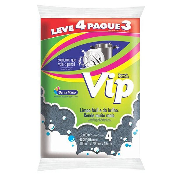 ESPONJA VIP SANTA MARIA LEVE 4 PAGUE 3