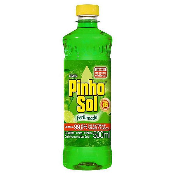DESINFETANTE PINHO SOL LIMAO 500 ML