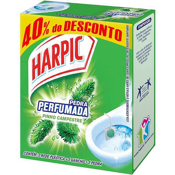 PEDRA SANITARIA HARPIC PLUS PINHO 20 GRAMAS
