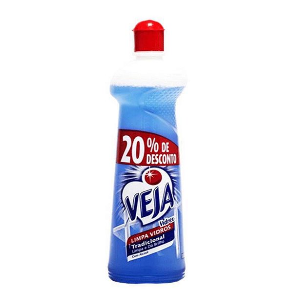 LIMPA VIDROS VEJA VIDREX COM ALCOOL 500 ML
