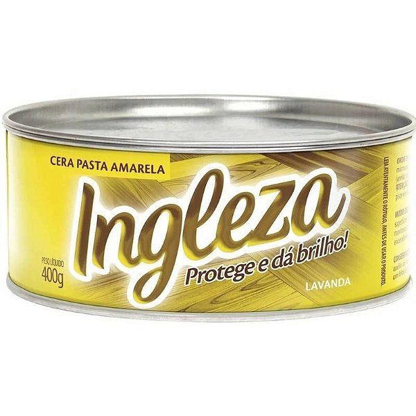 INGLEZA CERA PASTA AMARELA 300 GRAMAS