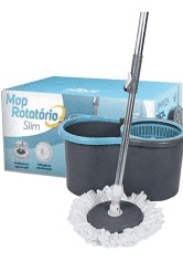 NOBRE CONJUNTO MOP ROTATÓRIO (BALDE 13 LTS C/ CESTO PLASTICO E 01 REFIL)