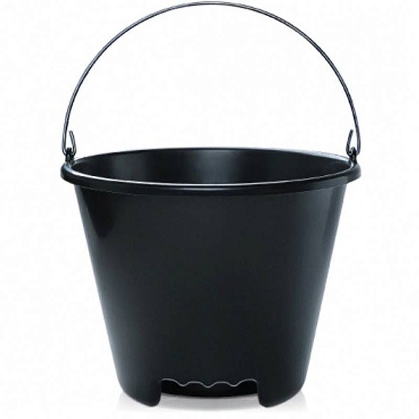 BALDE 12 LITROS ESPECIAL PRETO ARQPLAST