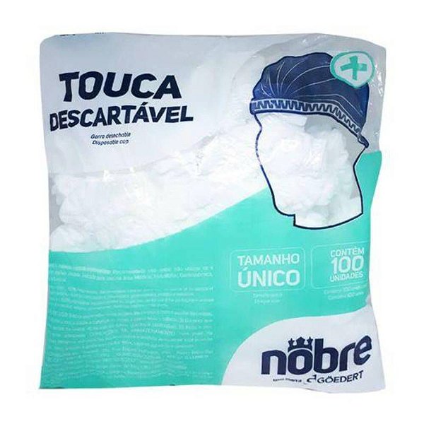 TOUCA DESCARTAVEL SANFONADA COM 100 UNIDADES NOBRE