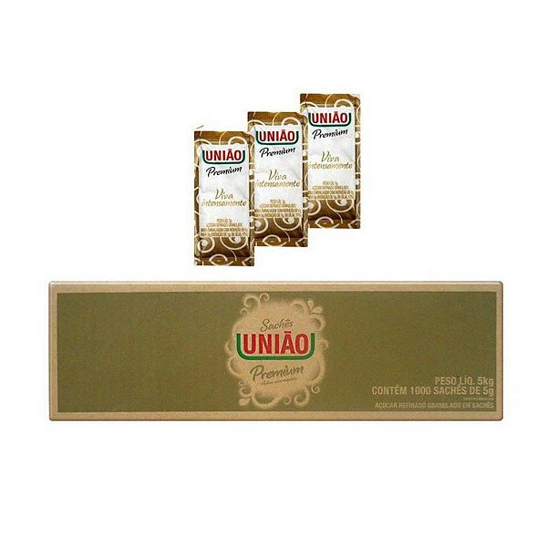 ACUCAR SACHET UNIAO COM 400 UNIDADES X 05 GRAMAS