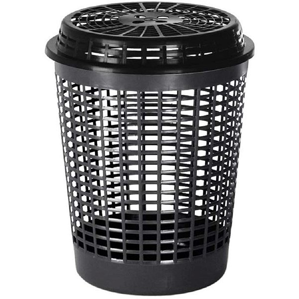 PLASVALE CESTO RECYCLE 55 LITROS - COR PRETO REF 517LP8990