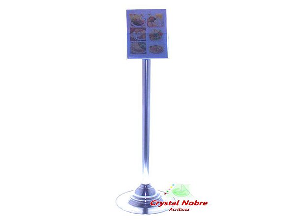 Porta panfletos com Pedestal para 200 fls A5
