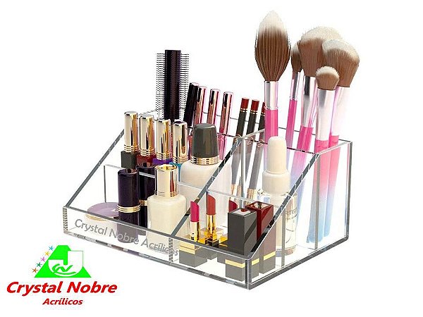 Porta Maquiagem com 6 Divisórias Linha Miss Beautiful