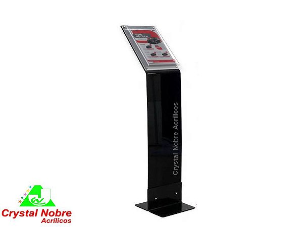 Display Totem Expositor A4 Acrílico Prt Multifuncional