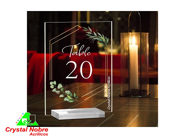 Display de Mesa Acrilico Cristal para Personalizar. Formato A6 Quad. Pct 12 unids.
