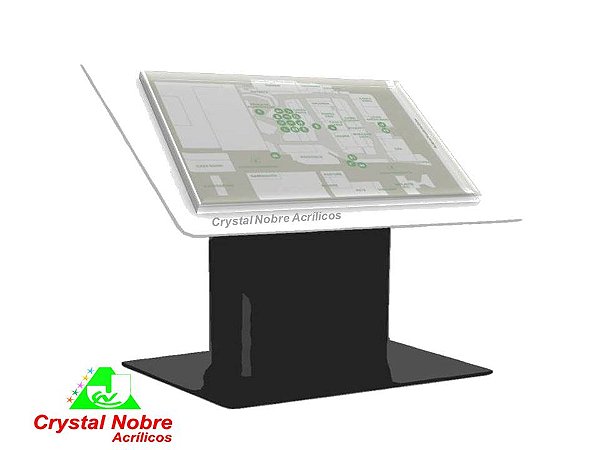 Totem de Piso Para Mapeamento de Shoppings. Multifuncional